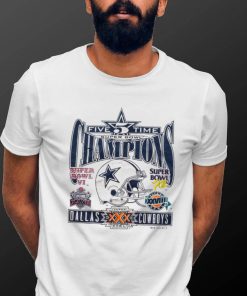 Dallas Cowboys T Shirt 90S Dallas Cowboys Five Time Super Bowl Champs