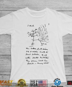 Darwin’s Tree Of Life Sketch Charles Darwin Unisex T Shirt