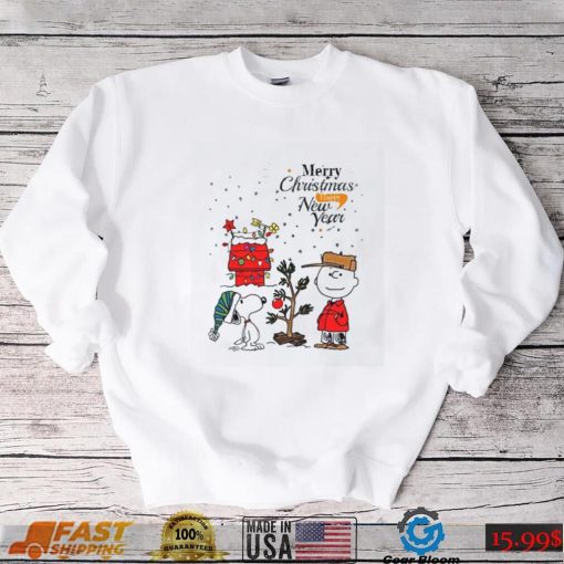 Charlie Brown Christmas T shirt Merry Xmas And Happy New Year Charlie Brown And Snoopy