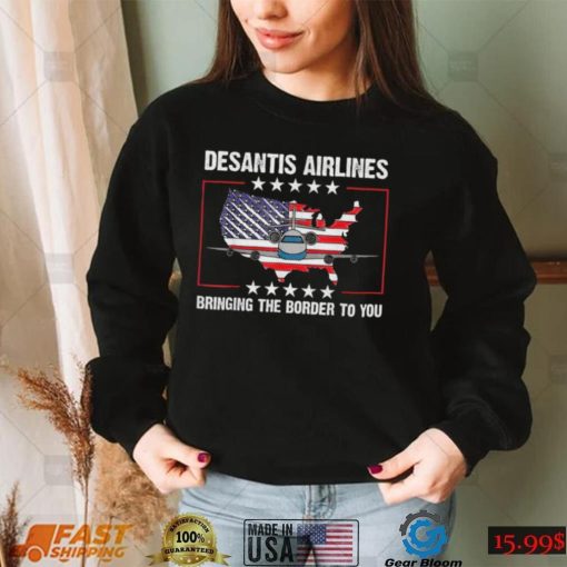 DeSantis Airlines Political Usa Flag shirt