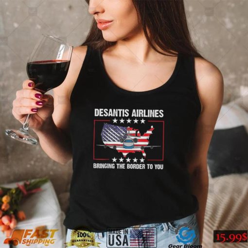 DeSantis Airlines Political Usa Flag shirt