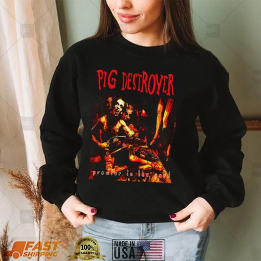 Destroyer Prowler In The Yard Funny Pig Design Unisex Sweatshirt