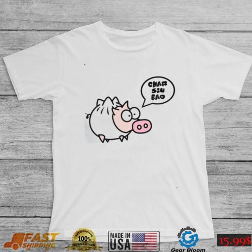 Dim Sum Char Siu Bao Funny Pig Design Unisex T Shirt