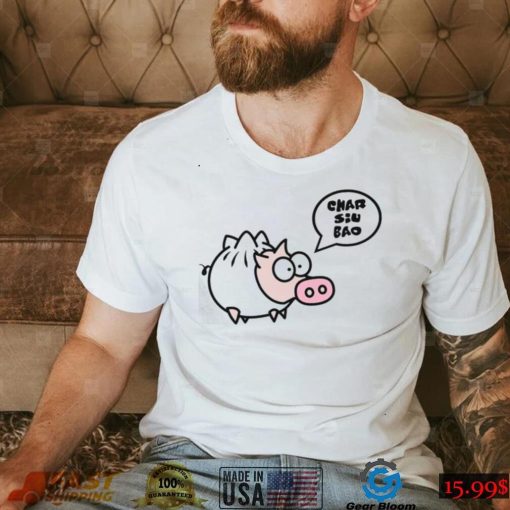 Dim Sum Char Siu Bao Funny Pig Design Unisex T Shirt