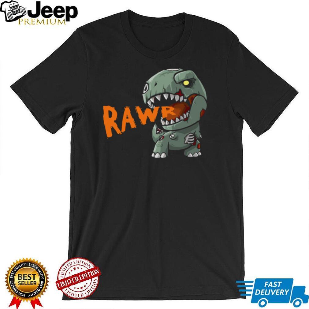 Dinosaur T Rex Rawr Mummy Pumpkin Halloween For Kids Unisex T Shirt
