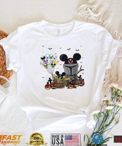 Disney Halloween T shirt Star Wars Halloween Mandalorian And Baby Yoda