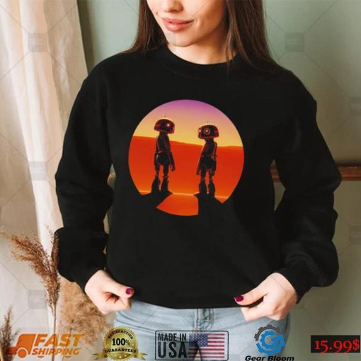 Droidversation sunset shirt