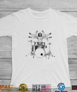 Drumming Drum Da Vinci Vitruvian Man Drummer Unisex T Shirt