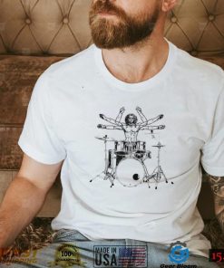 Drumming Drum Da Vinci Vitruvian Man Drummer Unisex T Shirt