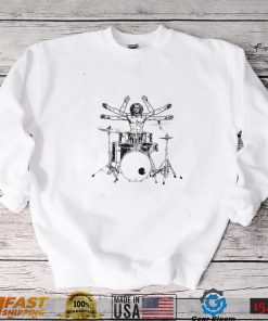 Drumming Drum Da Vinci Vitruvian Man Drummer Unisex T Shirt