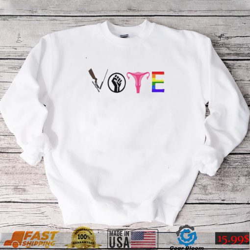 Emily Winston Light Blue Vote Blue LGBT 2022 shirt