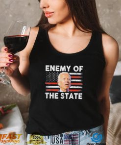 Enemy Of State Trump Quotes American Patriotic USA Flag Shirt