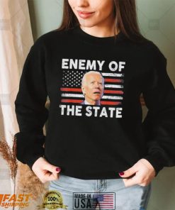 Enemy Of State Trump Quotes American Patriotic USA Flag Shirt