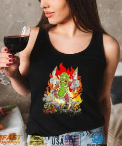 Fired Pickle Rick And Morty warrior cartoon shirt