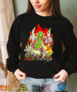Fired Pickle Rick And Morty warrior cartoon shirt