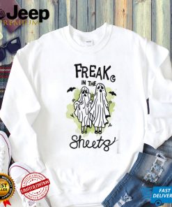 Freak In The Sheets Ghost Neon Green Halloween Unisex T Shirt