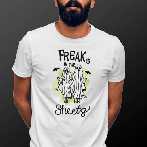 Freak In The Sheets Ghost Neon Green Halloween Unisex T Shirt