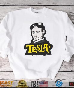 Funny Portrait Nikola Tesla Animated Unisex Sweatshirt