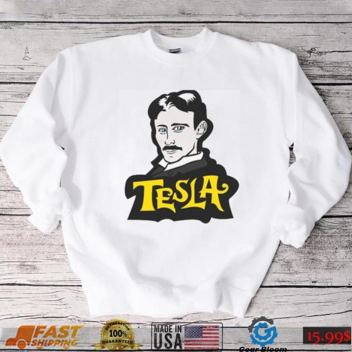 Funny Portrait Nikola Tesla Animated Unisex Sweatshirt