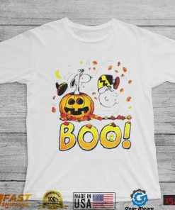 Charlie Brown Woodstock And Snoopy Boo Happy Charlie Brown Halloween Shirt
