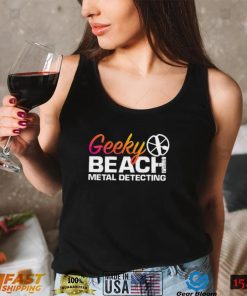 Geeky Beach metal detecting logo shirt