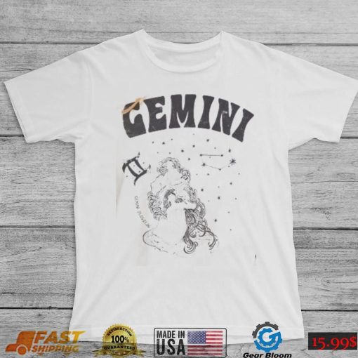 Gemini 70s Shirt, Astrology Shirt, Gemini Vintage Style T shirt, Gemini Birthday