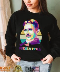 Geometric Design Art Nikola Tesla Unisex Sweatshirt