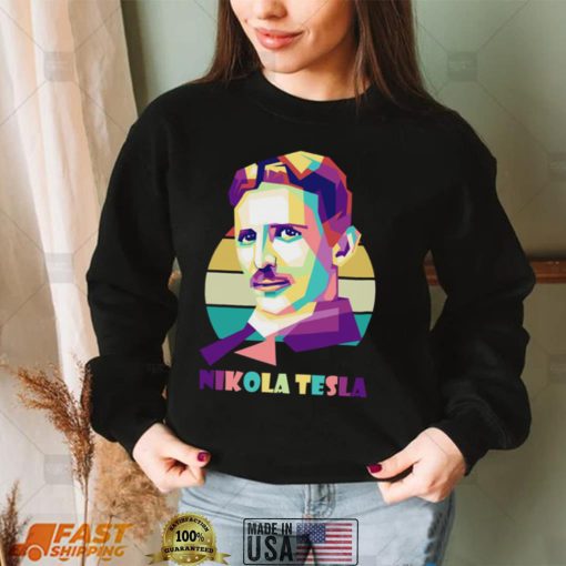 Geometric Design Art Nikola Tesla Unisex Sweatshirt