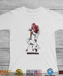 Georgia Bulldogs Darnell Washington the hurdle signature shirt