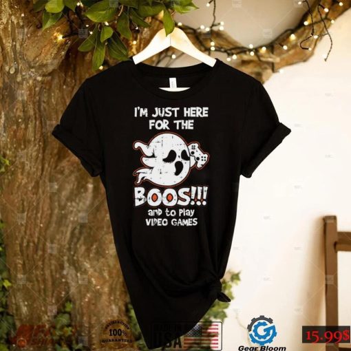 Ghost Gamer T Shirt For Boo Video Game Costume Funny Halloween Gift Shirt