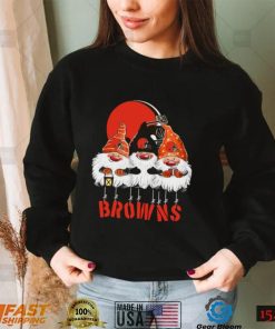 Gnomies Cleveland Browns Christmas Cleveland Browns T Shirt