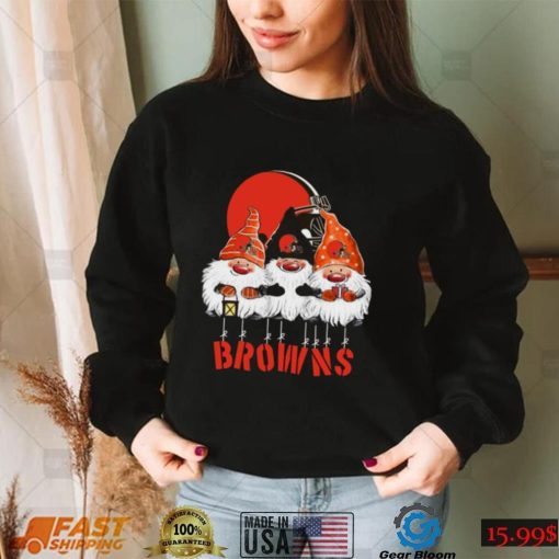 Gnomies Cleveland Browns Christmas Cleveland Browns T Shirt