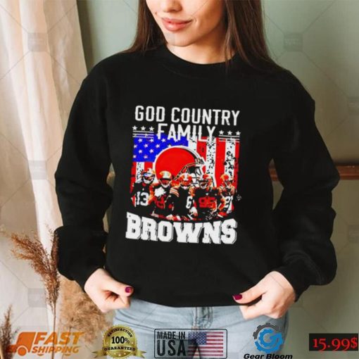 God Country Family Cleveland Browns T Shirt