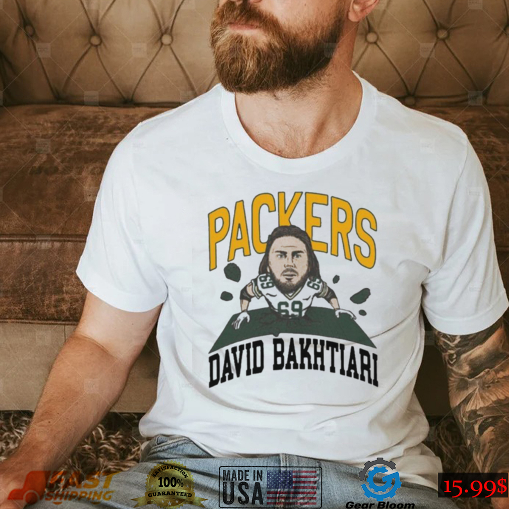 Green Bay Packers #69 David Bakhtiari Breakthrough T Shirt Green Bay Packers #69 David Bakhtiari Breakthrough T Shirt