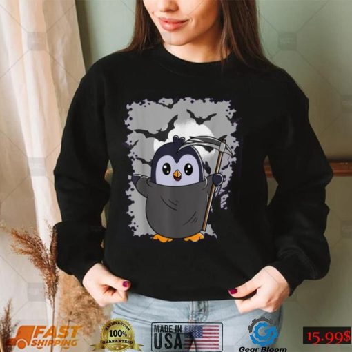 Grim Reaper Spooky Penguin Halloween Unisex Sweatshirt