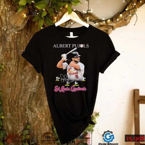 The Legend Player Albert Pujols St Louis Cardinals Signatures Shirt