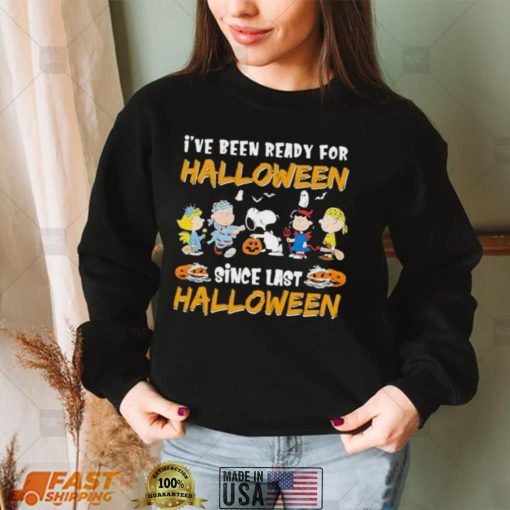 Snoopy And Peanuts Friends Love Been Ready For Halloween Since Last Charlie Brown Halloween Shirt