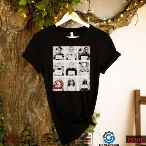 Halloween Creepy Legends Killer Mugshots Horror shirt