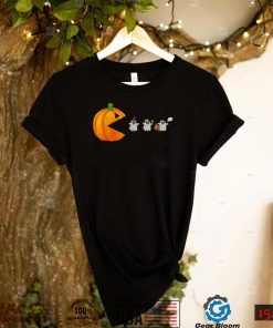 Halloween Pumpkin Eating Ghost Gamer T Shirt Funny Shirt