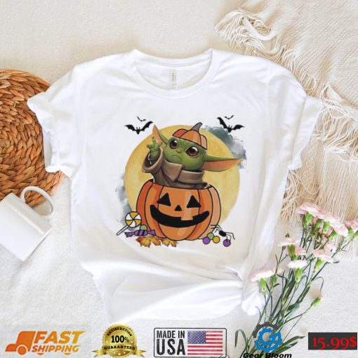 Halloween Pumpkin T shirt Baby Yoda Pumpkin Halloween