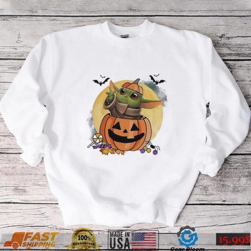 Halloween Pumpkin T shirt Baby Yoda Pumpkin Halloween