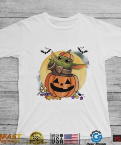 Halloween Pumpkin T shirt Baby Yoda Pumpkin Halloween