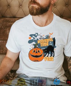 Halloween Pumpkin T shirt Most Wonderful Time Spooky Halloween