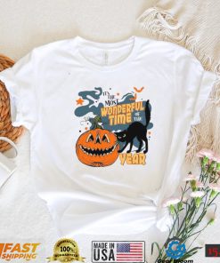 Halloween Pumpkin T shirt Most Wonderful Time Spooky Halloween