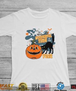 Halloween Pumpkin T shirt Most Wonderful Time Spooky Halloween