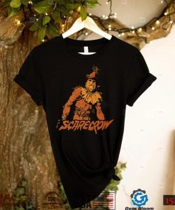 Halloween The Scarecrow Orange Silhouette Shirt Long Sleeve, Ladies Tee