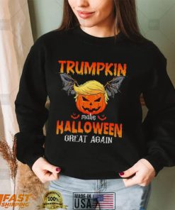 Halloween Trumpkin T Shirt Make Halloween Great Again Bat