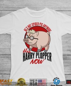 He’s Not Spider Anymore He’s Harry Plopper Now Funny Pig Design Unisex T Shirt