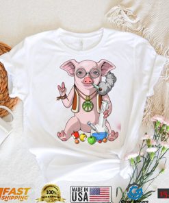 Hippie Stoner Funny Pig Design Unisex Sweatshirt