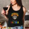 Viva Mexico Messy Bun Shirt Funny Mexican Flag Cinco De Mayo Girl Women